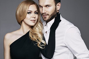 Monika Linkytė ir Vaidas Baumila. [eurovision.tv nuotr.]