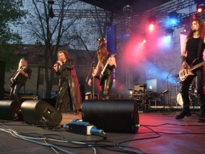 Grupė „Thundertale“ koncerto metu (M.P.3 archyvo nuotr.)