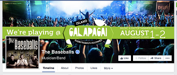 The Baseballs @ Facebook. 