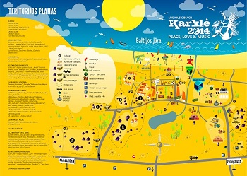 2014 m. "Karklės" žemėlapis. 