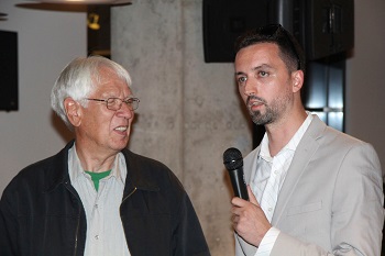Legendinis vadybininkas Peteris Jenneris ir VMW organizatorius Lauras Lučiūnas.