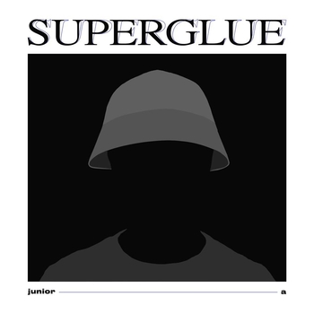 Junior A. Albumo Superglue viršelis. [Dalijos Kaukėnaitės darbas]