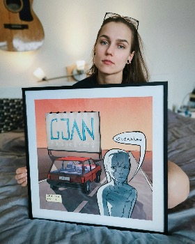 Asmeninio albumo foto: GJan ir paveikslas.