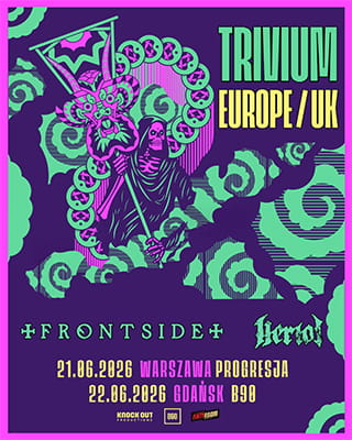 Šį savaitgalį Lenkijoje laukia net du Trivium (+Frontside ir Heriot) koncertai